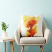 抽象的な花の水彩画の絵画2 クッション (椅子)