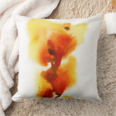 抽象的な花の水彩画の絵画2 クッション (ブランケット)