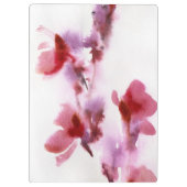抽象的な花の水彩画の絵画3 クリップボード (裏面)