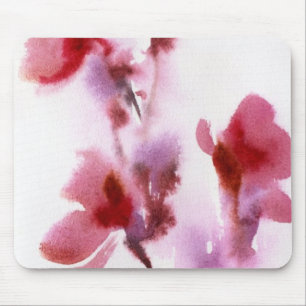 抽象的な花の水彩画の絵画3 マウスパッド
