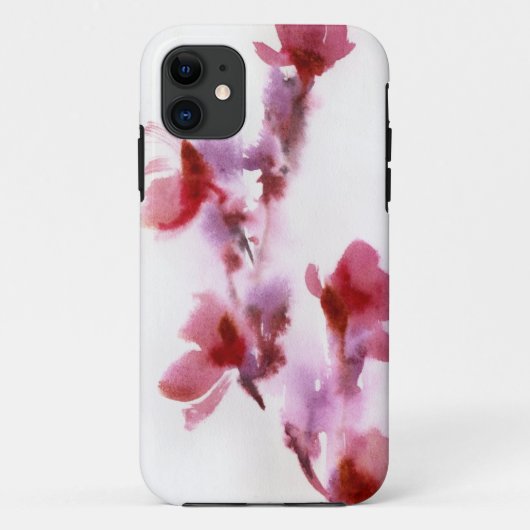 抽象的な花の水彩画の絵画3 Case-Mate iPhoneケース (裏面)