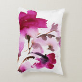 抽象的な花の水彩画の絵画4 アクセントクッション (裏面(縦))