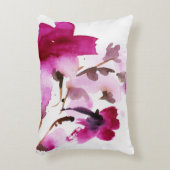 抽象的な花の水彩画の絵画4 アクセントクッション (正面(垂直))