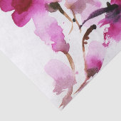 抽象的な花の水彩画の絵画4 薄葉紙 (詳細)