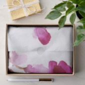 抽象的な花の水彩画の絵画4 薄葉紙 (ギフト)