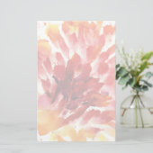 抽象的な花の水彩画の絵画5 便箋 (スタンド正面)