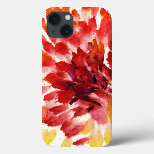 抽象的な花の水彩画の絵画5 Case-Mate iPhoneケース (裏面)