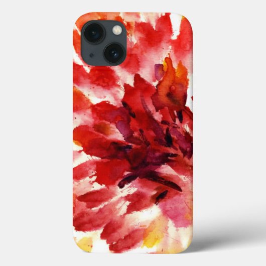抽象的な花の水彩画の絵画5 Case-Mate iPhoneケース (裏面)