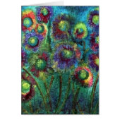 抽象的な花の絵画 (正面)