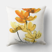 抽象的な花の背景 クッション (裏面)