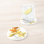 抽象的な花の背景 コースター (側面)