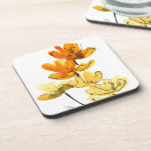 抽象的な花の背景 コースター (左側)