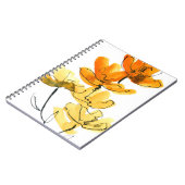 抽象的な花の背景 ノートブック (左側)