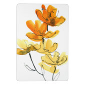 抽象的な花の背景 ミニクリップボード (裏面)