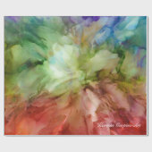 抽象的な花の花びらのティッシュペーパー ラッピングペーパー (フラット)