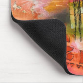 抽象的な花のmousepad マウスパッド (コーナー)