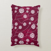 抽象的な花パターン アクセントクッション (裏面(縦))