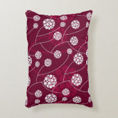 抽象的な花パターン アクセントクッション (正面(垂直))