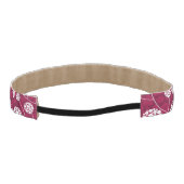 抽象的な花パターン アスレチックヘッドバンド (裏面)