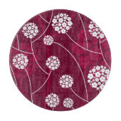 抽象的な花パターン カッティングボード (正面)