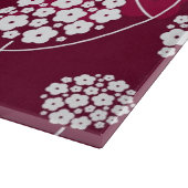 抽象的な花パターン カッティングボード (角)