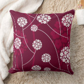 抽象的な花パターン クッション (ブランケット)