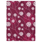 抽象的な花パターン クリップボード (裏面)