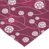 抽象的な花パターン ショートテーブルランナー (コーナー)