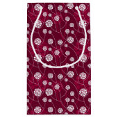 抽象的な花パターン スモールペーパーバッグ (裏面)