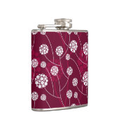 抽象的な花パターン フラスク (右)