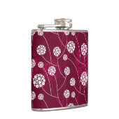 抽象的な花パターン フラスク (右)