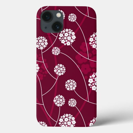 抽象的な花パターン Case-Mate iPhoneケース (裏面)