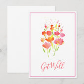 抽象的な花束 (正面/裏面)