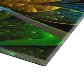 抽象的な花柄のステンドグラスパターン カッティングボード (角)