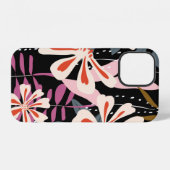 抽象的な花柄の表面パターン シームレス背景 iPhoneケース (裏面横)