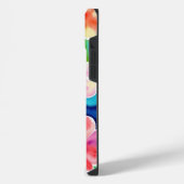 抽象的な花柄のiPhone/iPadケース iPhoneケース (左側面)