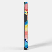 抽象的な花柄のiPhone/iPadケース iPhoneケース (右側面)