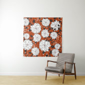 抽象的な花模様の背景の招待状または結婚式のカード タペストリー (インサイチュ(横))