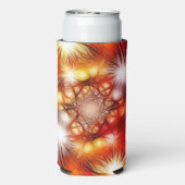 抽象的な花火と星の背景 スリム缶クーラー (Seltzer裏面)