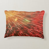 抽象的な花火の枕 アクセントクッション (裏面)