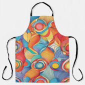 抽象的な花 エプロン (正面)