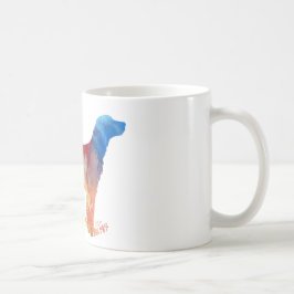 抽象的な英国セッターのシルエット コーヒーマグカップ