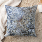 抽象的な茶色がかった鋼色のヴィンテージの大理石パターン クッション (ブランケット)