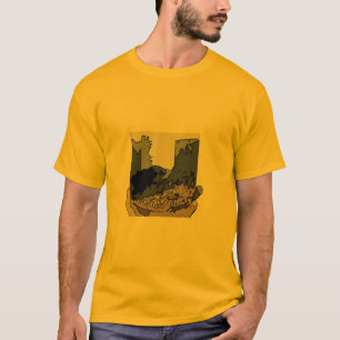 抽象的な草原Voleのティー Tシャツ