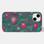 抽象的な落ち着いた赤いバラ Case-Mate iPhoneケース (裏面 (横))