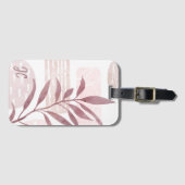 抽象的な落ち着く水彩の形 ラゲッジタグ (正面横)