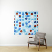 抽象的な落書きの装飾が施されたシームレスなパターン タペストリー (インサイチュ)