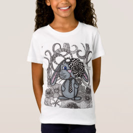 抽象的な落書きウサギキャラクターグラフィックTシャツ Tシャツ