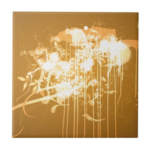 抽象的な落書き タイル (正面)