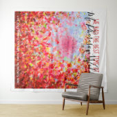 抽象的な葉の写真ブースの背景 タペストリー (インサイチュ(横))